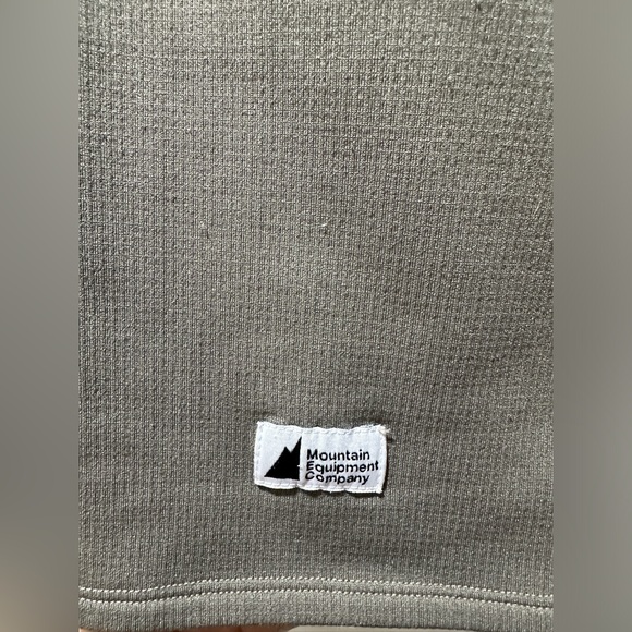 Mountain Equipment Company Sweater Men's XL Gray Waffle Knit Stretch Outdoor - Picture 3 of 4